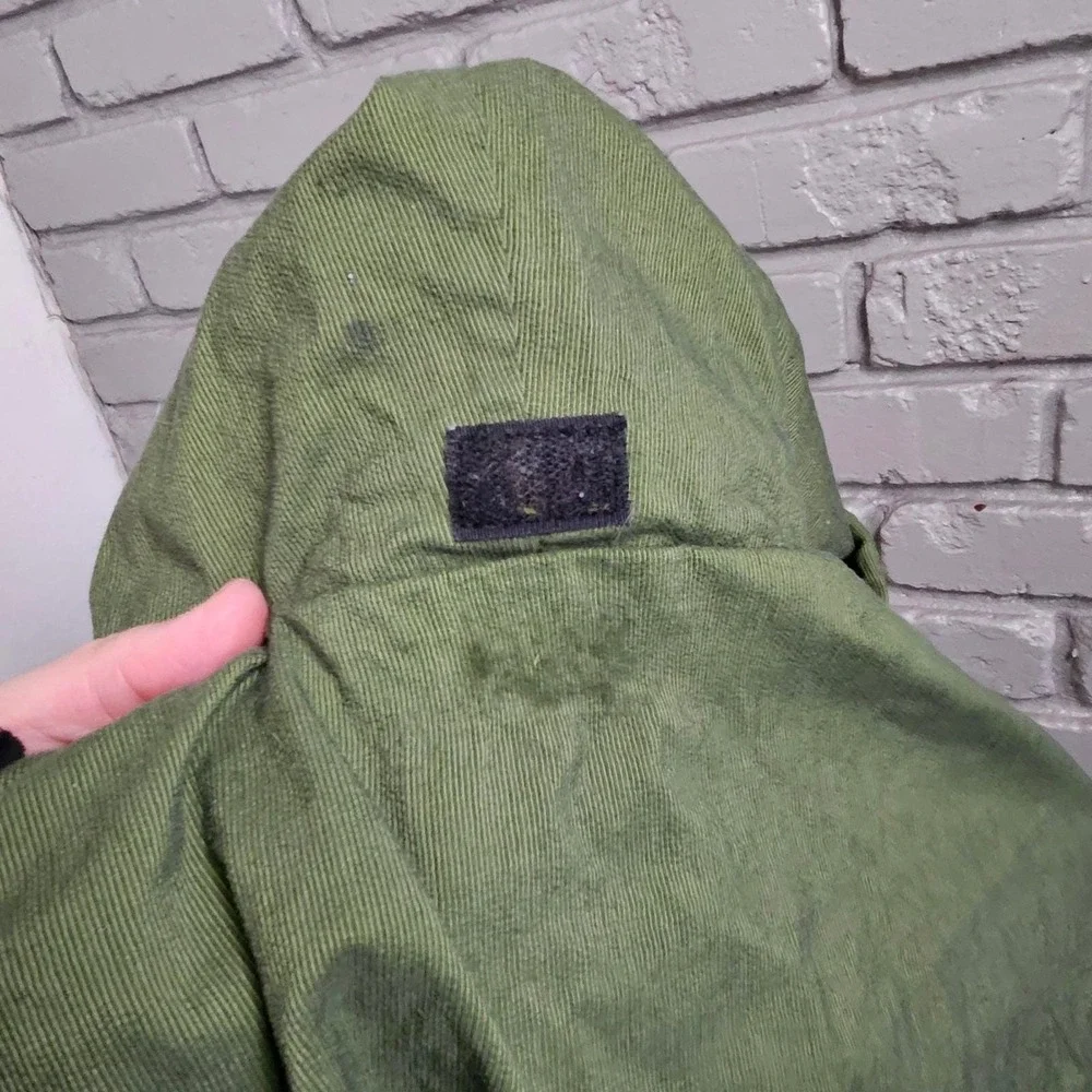 Vtg Adidas Equipment Anorak Jacket Olive Green‎ Half Zip Hooded Mens Medium 90s